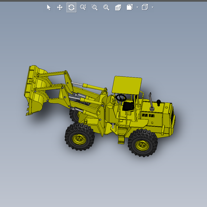 一款装载机模型设计图01200601三维图纸（SLDASM文件格式）