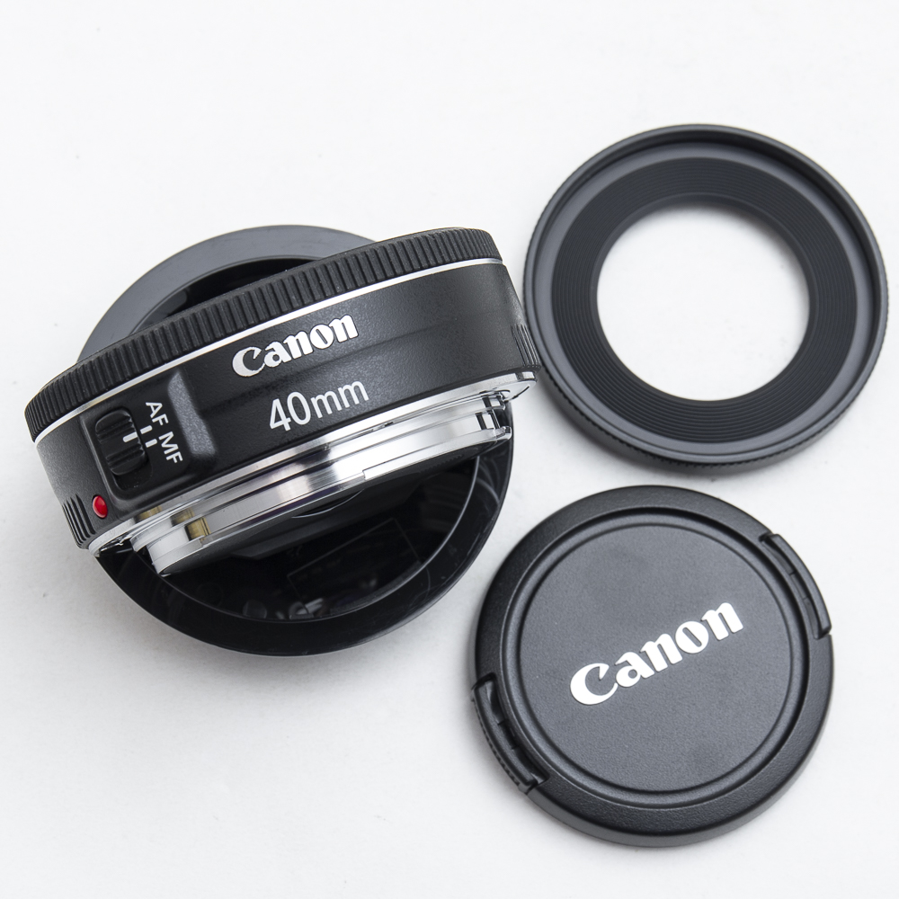 Canon佳能EF 40/2.8 STM饼干头带微距全画幅单反镜头 98新No.1745