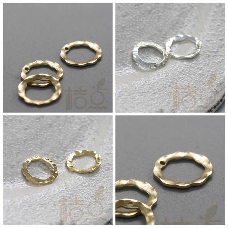 DIY饰品铜配件15mm敲打 圈圈 圆圈 吊圈 铜片几何图形(4069C)