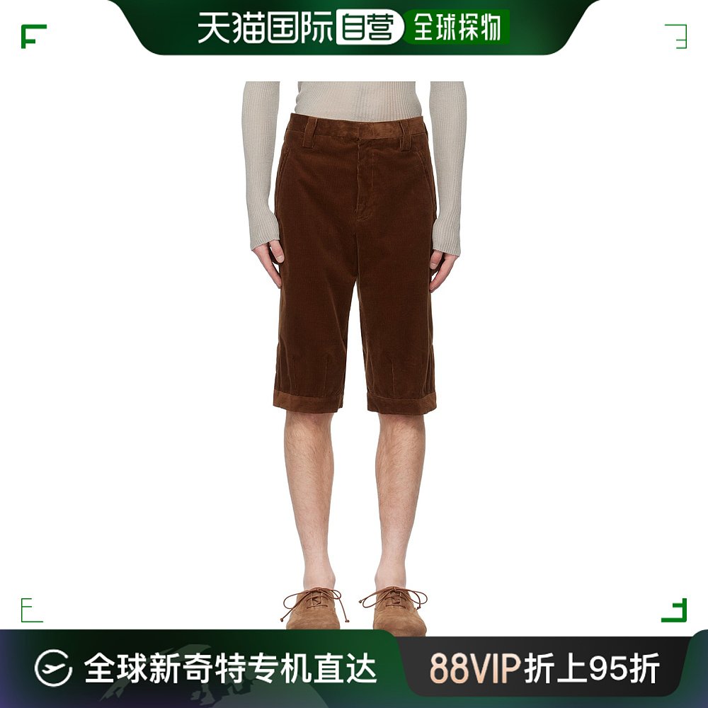香港直邮潮奢 Rier 男士 黄褐色 Knickerbocker 短裤 TRS14