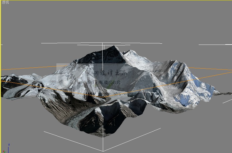 定制全球3DMAX三维地形模型地貌山体丘陵电子沙盘卫星贴图3ds.obj