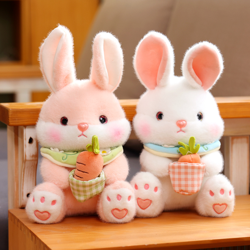 可爱抱萝卜兔子公仔毛绒玩具小白兔兔玩偶布娃娃儿童女生生日礼物