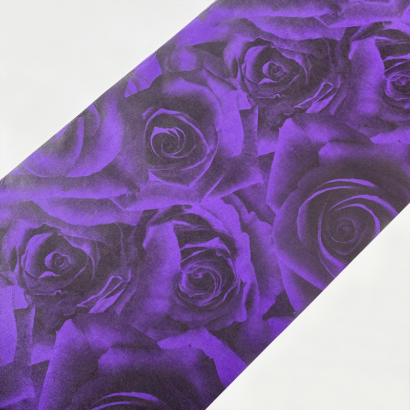 深紫色3D玫瑰花壁纸 直播背景餐厅酒店KTV经典奢华大红色个性墙纸