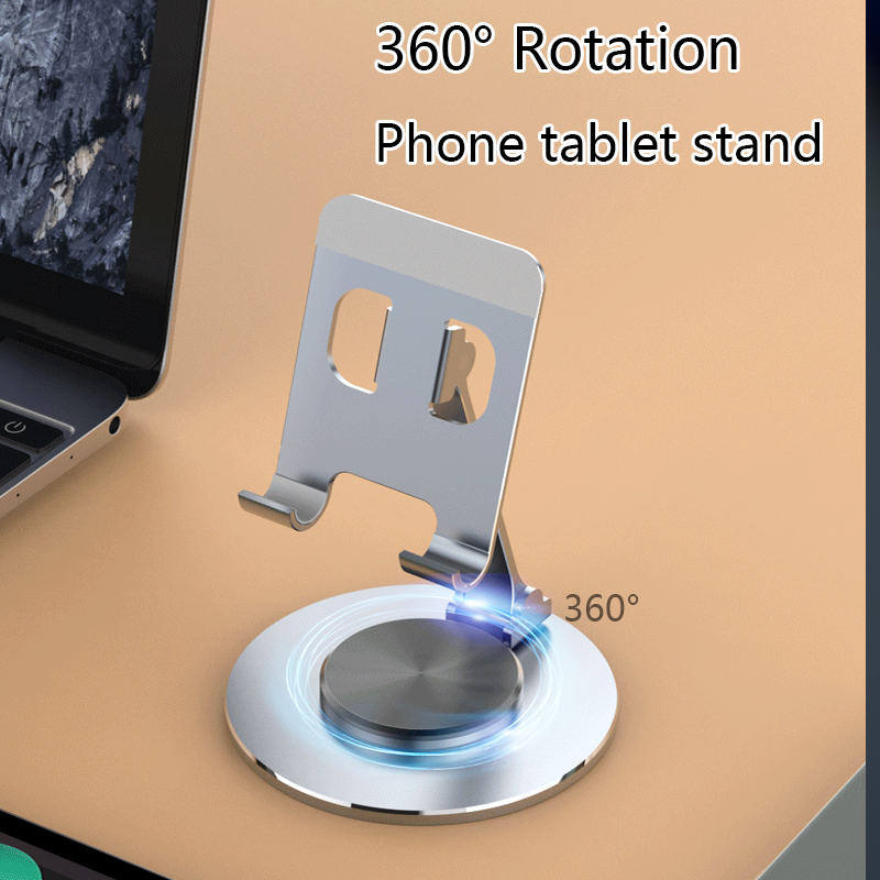 360° Rotate Metal Desk Mobile Phone Holder Stand For iPhone