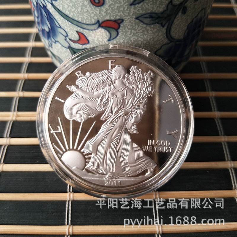 新款自由女神纪念币国外定制金属工艺品海外旅游纪念品纪念章