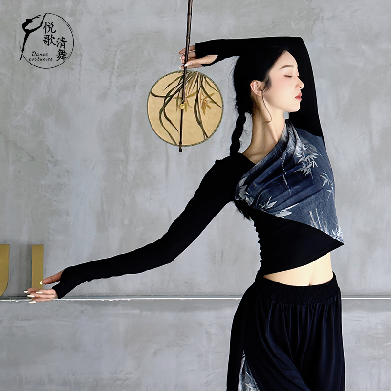 舞蹈上衣女款中国舞演出服形体训练服现代舞衣服新款古典舞练功服