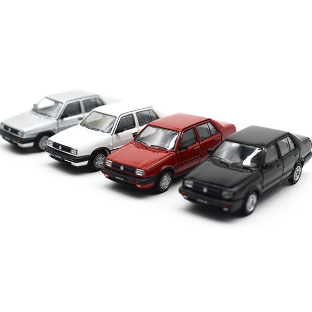 1/87 MC 捷达老款 黑、白、红、银色 、塑胶车模汽车模型摆件收藏