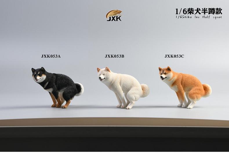 包邮JXK柴犬半蹲抬腿模型网红沙雕动物手办可爱创意搞怪小狗摆件