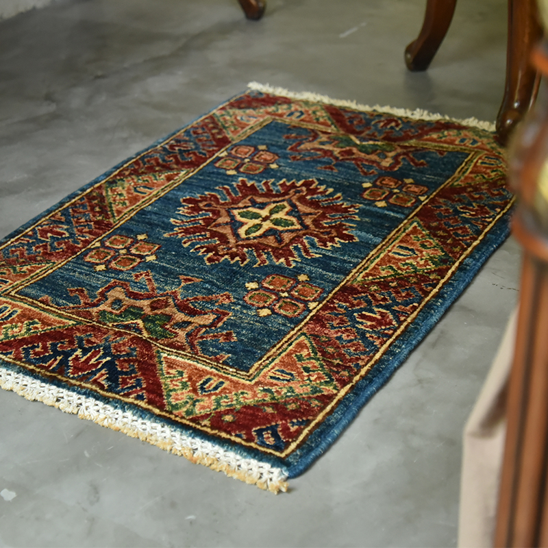 手工巴基斯坦全羊毛卧室家用入户地垫 民族波西米亚混搭风格地毯