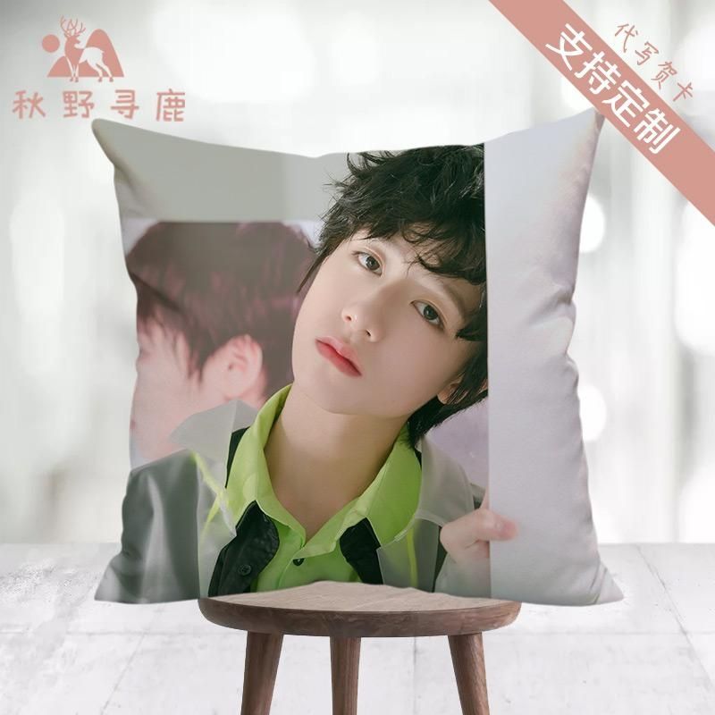 TF家族朱志鑫周边抱枕被子两用同款海报写真照片diy定做方形靠垫