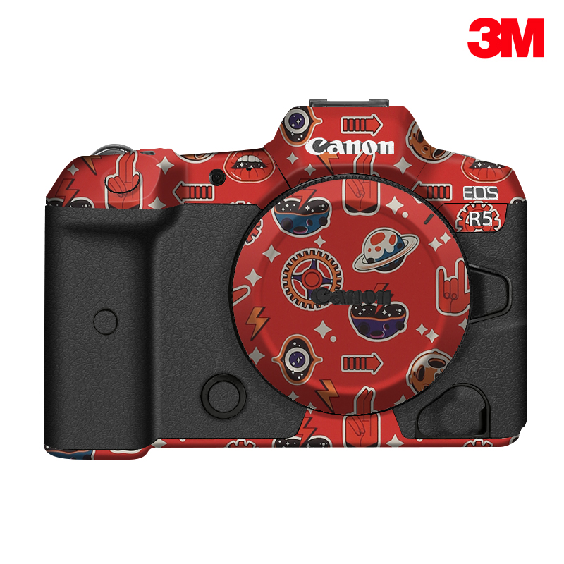 适用于佳能EOS R5相机保护贴膜Canon r5机身贴纸迷彩动漫贴皮3M