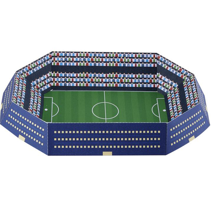 儿童益智DIY立体手工制作足球场体育场建筑3D纸质模型纸艺玩具