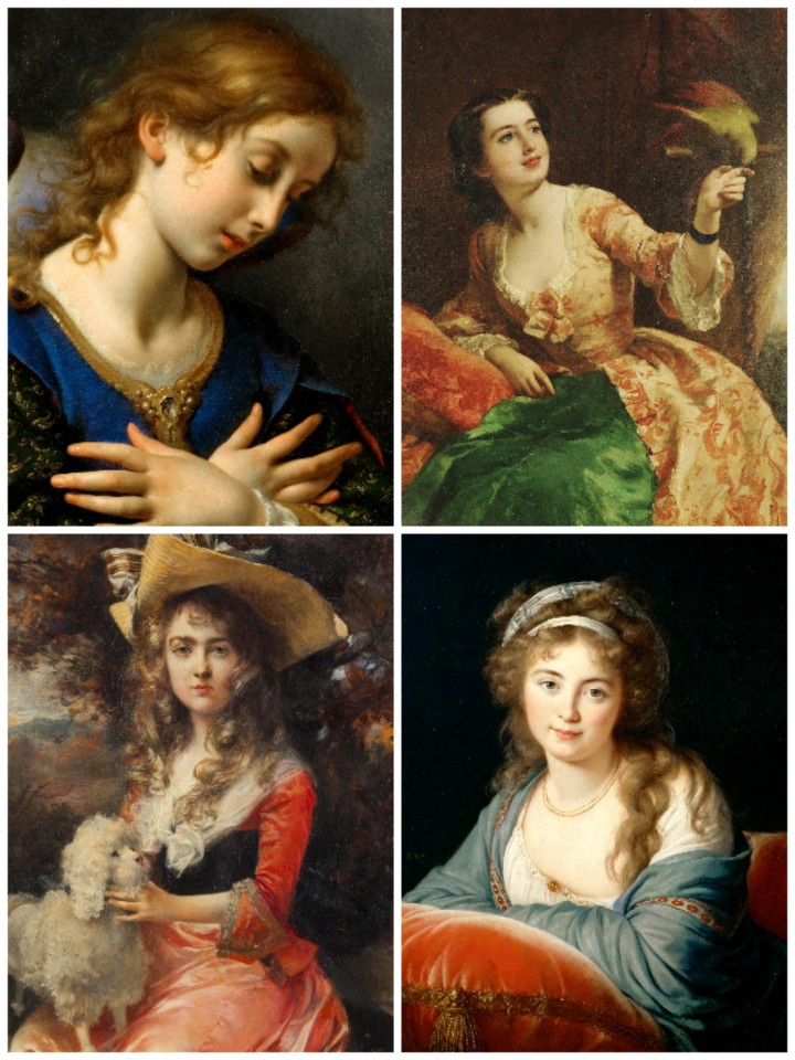 高清古典世界名画欧洲复古油画手绘人物画像创作临摹壁纸素材图片