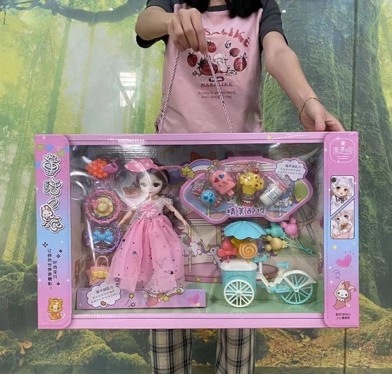 童话之旅儿童洋娃娃精致装扮玩具培训机构奖品女孩生日大礼盒套装