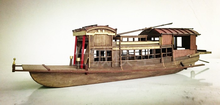南湖红船木质拼装套件 世铖模型出品实拍 中式船模  厂家直销