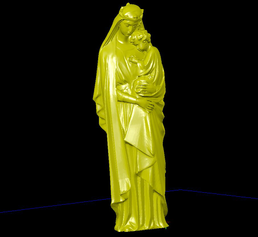 玛丽孩子母与子圣母亲节艺术西方摆件三维立体stl文件雕刻3D打印