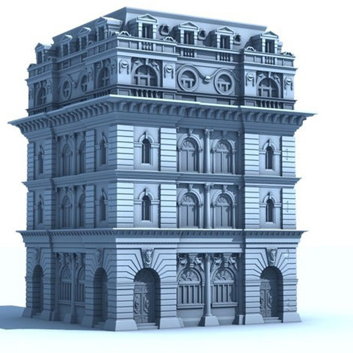 古代欧洲建筑物模型01200830三维图纸（stl格式）