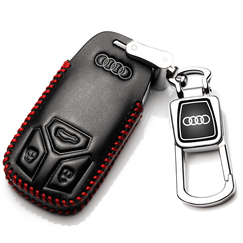 2018款奥迪Q5L/A4L/Q7/A5专用钥匙包真皮19款汽车钥匙保护套遥控