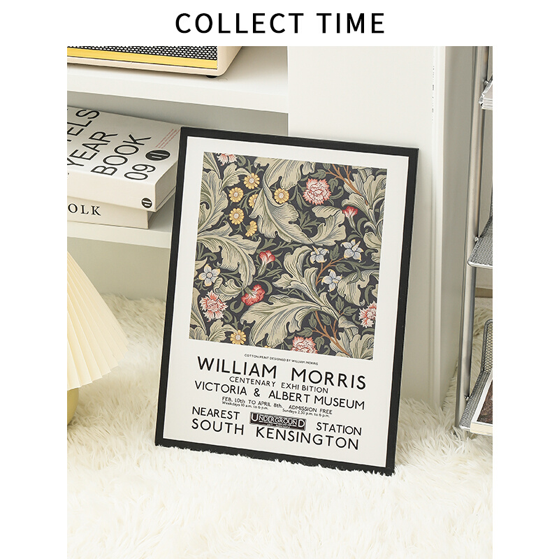 。WilliamMorris威廉莫里斯印花复古装饰画植物花卉咖啡店北欧挂