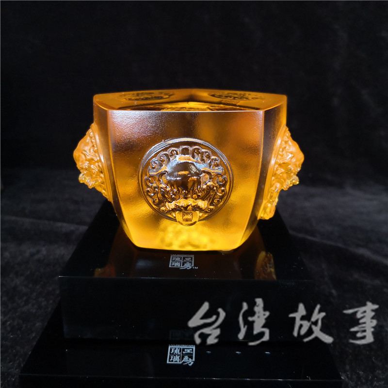 台湾故事 琉璃工房限量摆件五路财神2085/4200  2010年在台湾购入