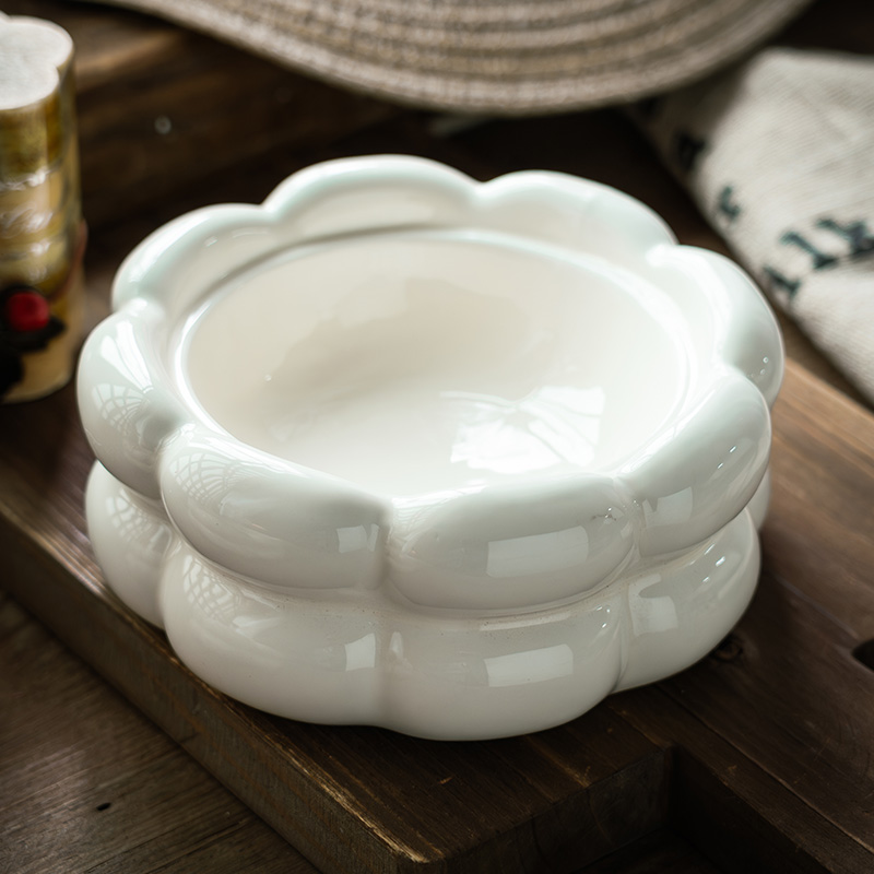 【7.99到手收纳白胖子】陶瓷肥皂盒家用甜品碗客厅烟灰缸桌面摆件