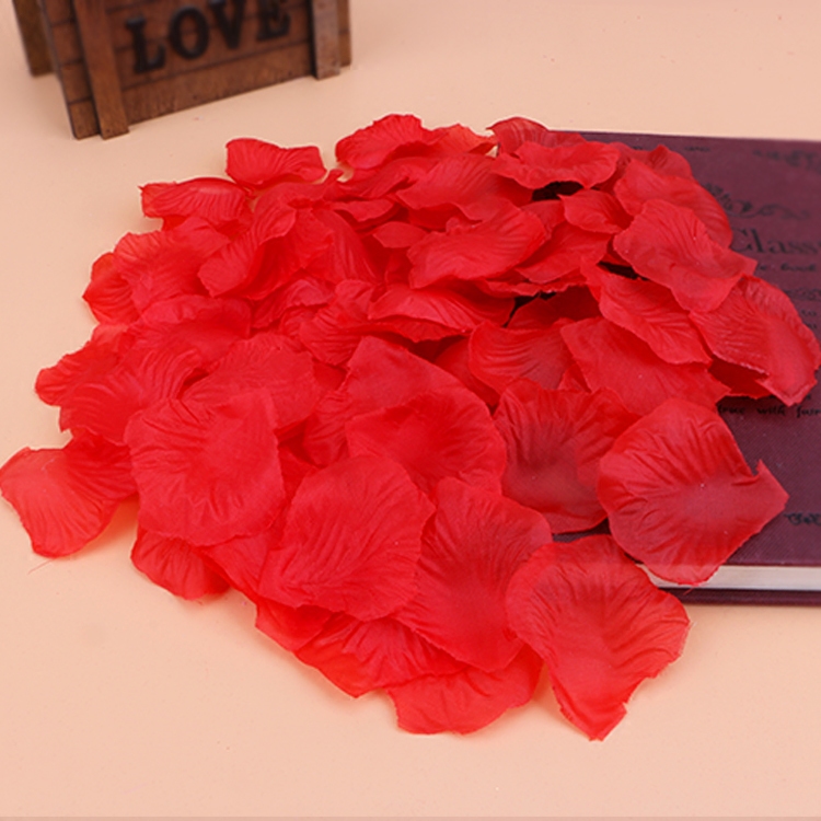 情人节玫瑰花瓣布置制造浪漫结婚礼婚房装饰生日婚庆红色手抛花瓣