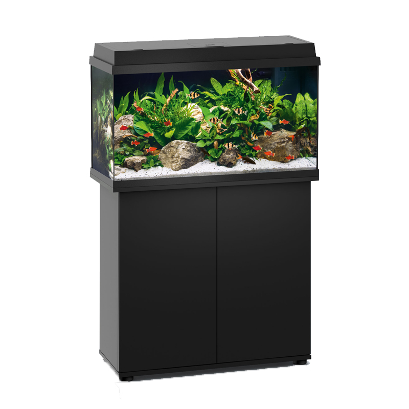 JUWEL德国黑钻鱼缸派美 110生态布景0.8米桌面落地静音鱼缸水族箱