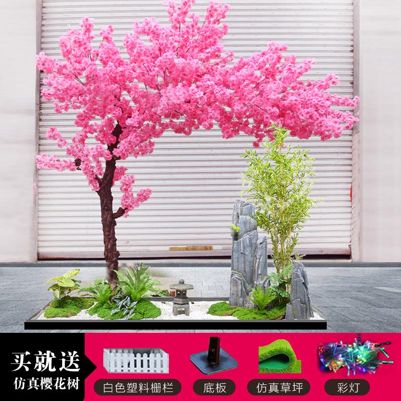 仿真樱花树大型室内外场景装饰许愿日式网红造景加密樱枝桃花假树