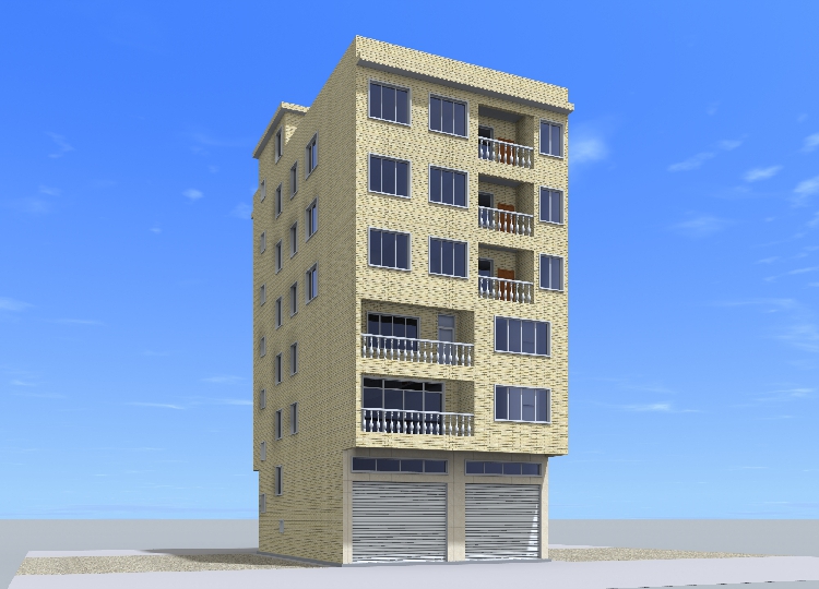 10.2x15六层出租房设计自建房屋设计平面图户型图复式楼临街门面
