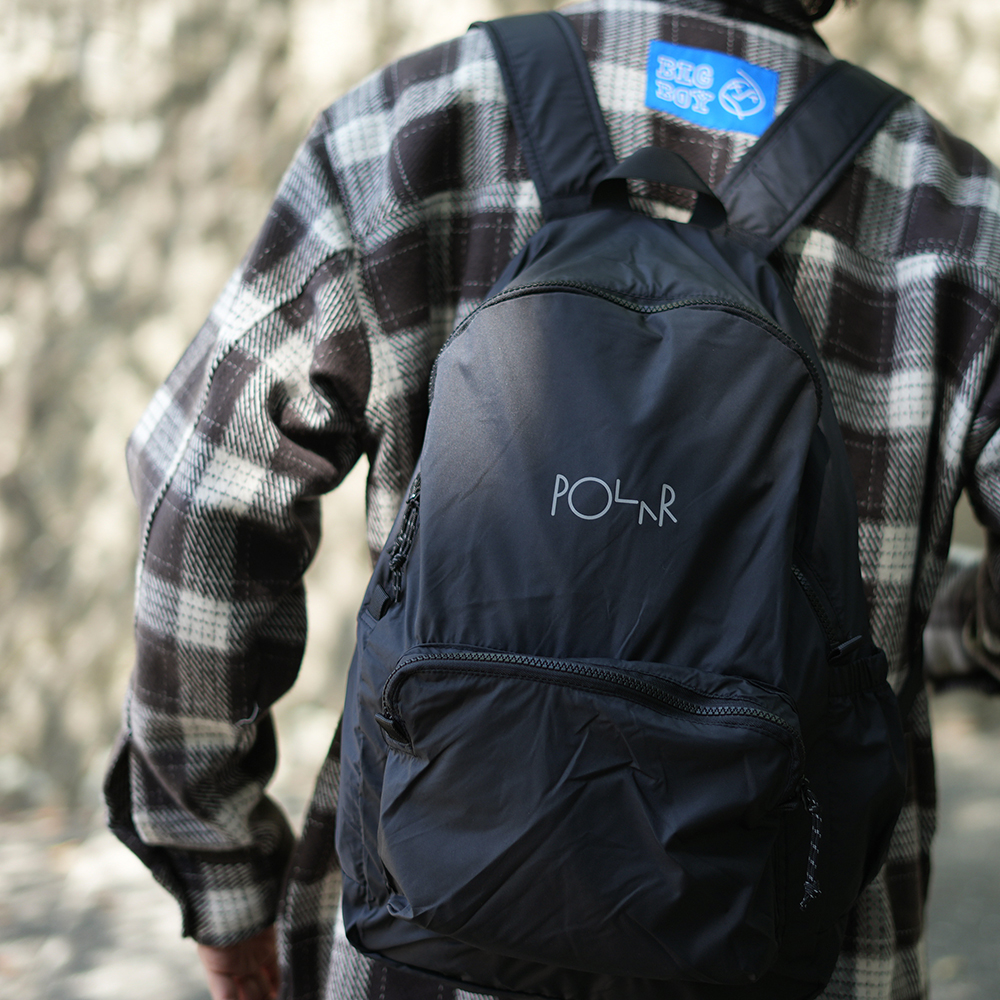 Polar Skate Co Packable Backpack可收纳反光印花Logo双肩背包潮