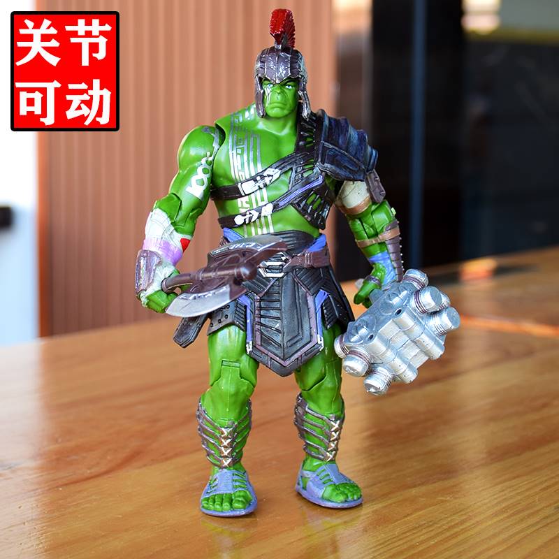 雷神3诸神黄昏手办角斗士模型摆件可动绿巨人偶 浩克儿童玩具礼物