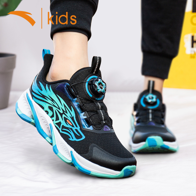 安踏童鞋男童跑步鞋[犟弹科技]夏季儿童运动鞋网面透气中大童跑鞋