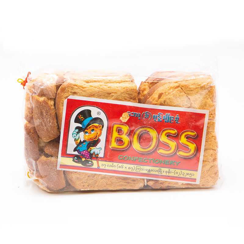 正宗BOSS面包泡鲁达材料包干面包泰国冷饮饼干缅甸大老板250g/袋