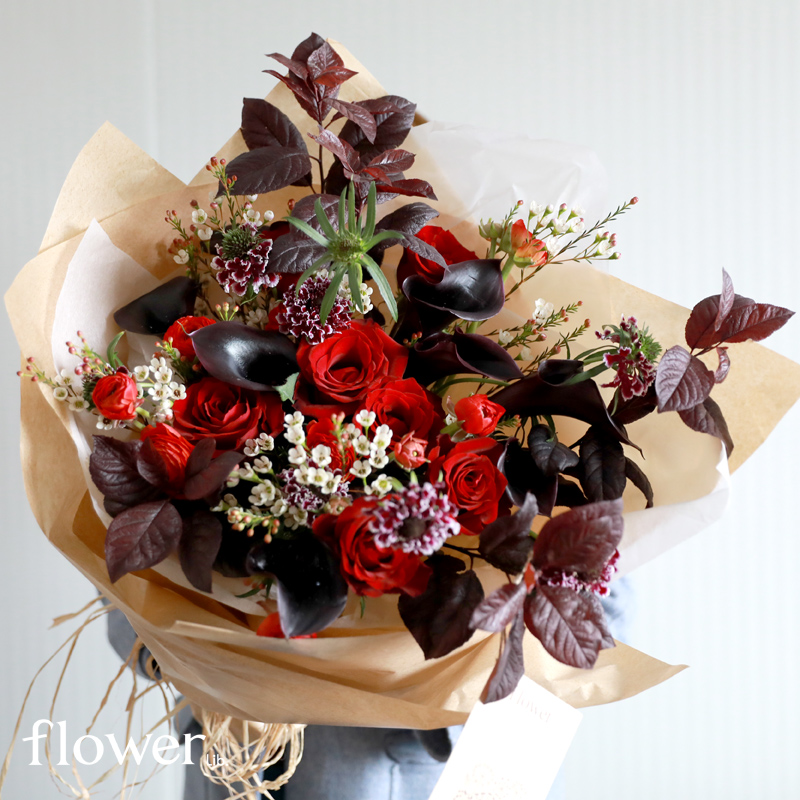[红色系花束集合]植物图书馆杭州同城鲜花束送女友表白纪念礼物