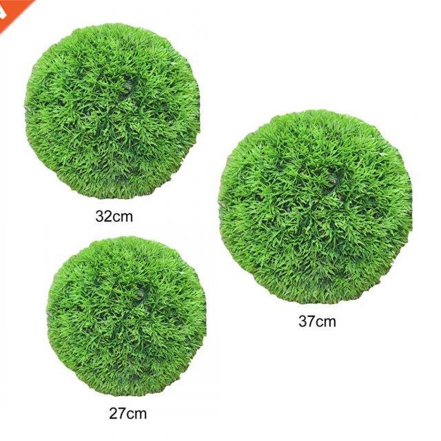 Artificial Topiary Ball Decorative Plastic Faux Shrubs Green