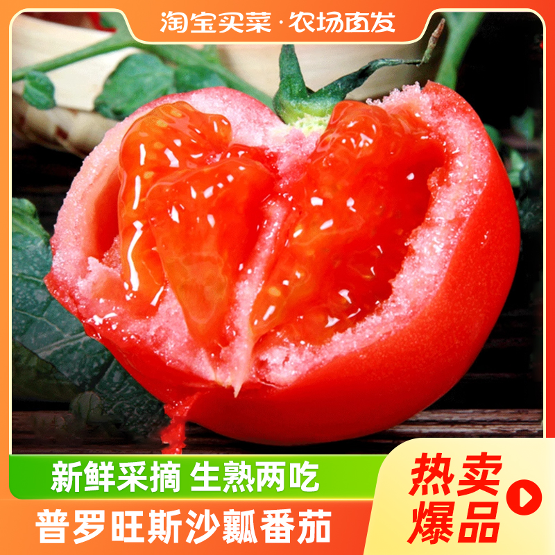 山东沙瓤西红柿当季新鲜番茄品质甄选沙瓤水果蔬菜限秒