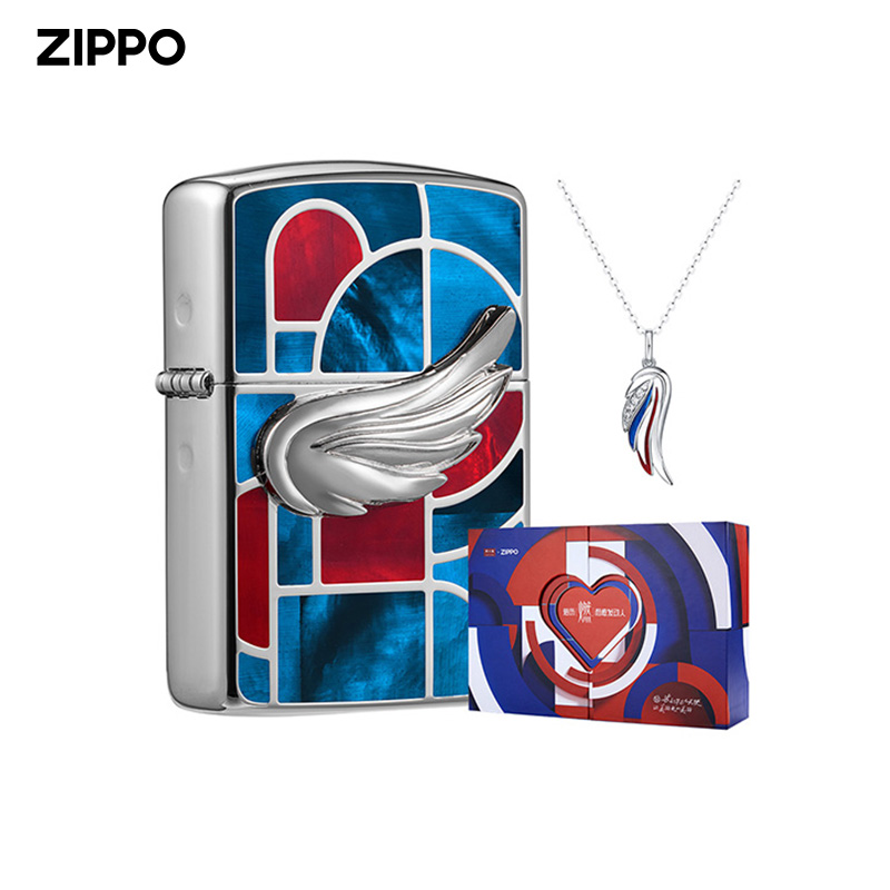 zippo打火机正版 ZIPPO×周大福和平天使联名款CP礼盒 新年礼物
