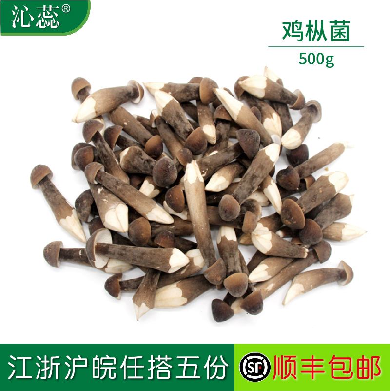 【沁蕊】新鲜菌菇 黑皮鸡枞菌500g 食用鸡棕菇