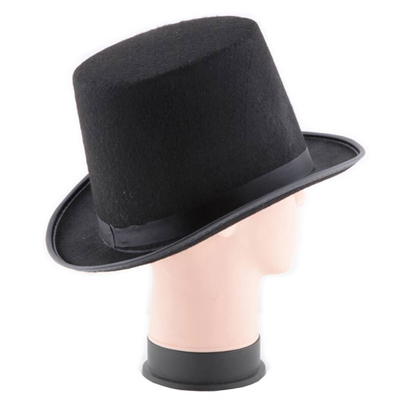 极速Newly 1CM16CM Height Punk Black Hatter Top Hat Halloween