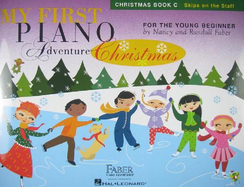 英文原版 菲伯尔我的钢琴第一课：圣诞歌曲C（五线谱进阶My First Piano Adventure Christmas, Book C: Skips on the Staff