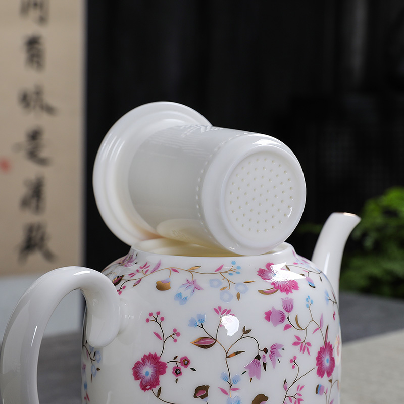 大容量泡茶壶陶瓷内胆过滤茶水分离大好茶壶冷凉水壶家用餐厅单壶