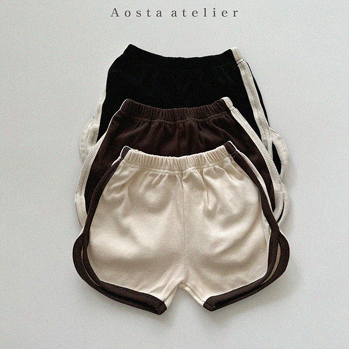 现货韩国进口婴幼童装简单舒服百搭休闲运动短裤AOSTA夏季热裤