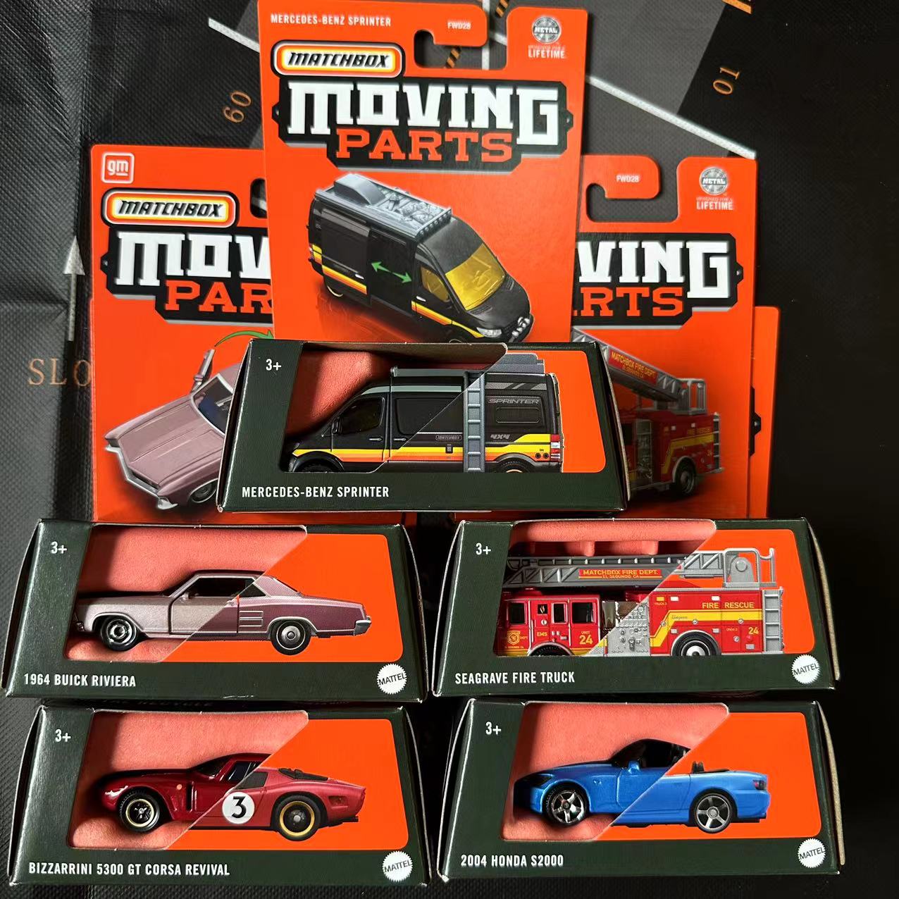 FWD28火柴盒Moving Parts开门系列合金小跑车男孩玩具汽车模型