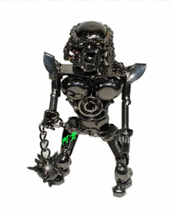 铁制机器人终结者铁艺摆件创意铁艺流星锤机器侠 超酷礼品机器人