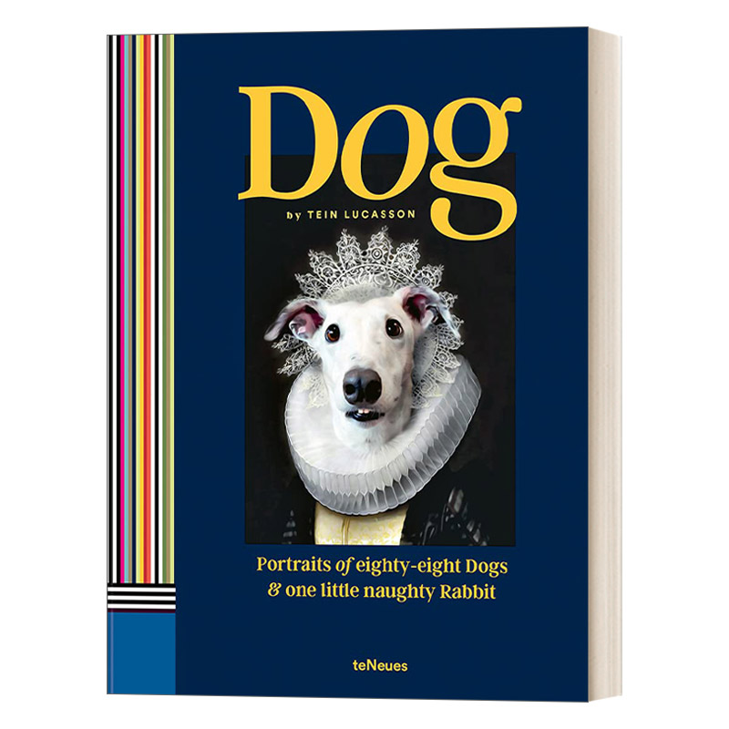 英文原版Dog Portraits of Eighty-Eight Dogs and One Little Naughty Rabbit狗 八只狗和一只淘气小兔子的画像 画册英文版进口书