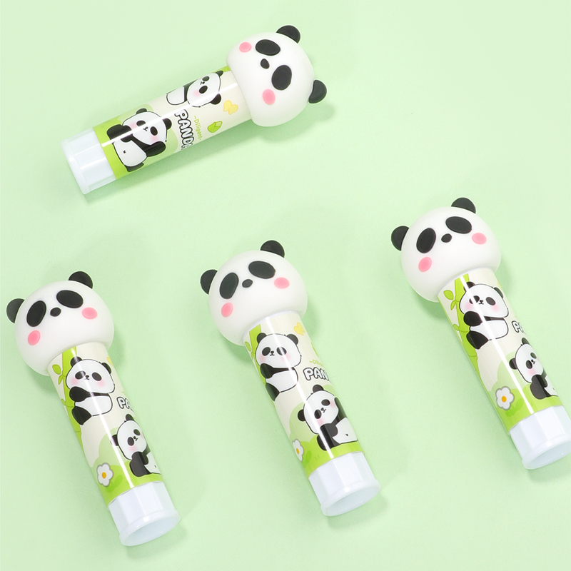 可爱卡通小学生美术熊猫固体胶棒幼儿园儿童手工diy胶棒财务胶水