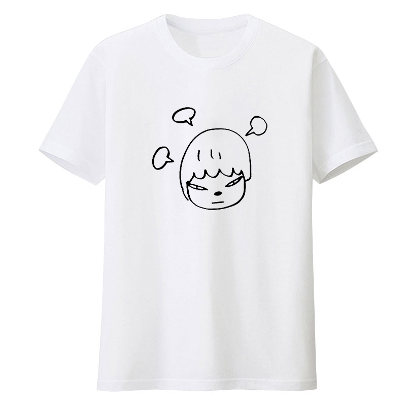 奈良美智Yoshitomo Nara简笔画大头娃娃短袖半袖T恤文化衫衣服