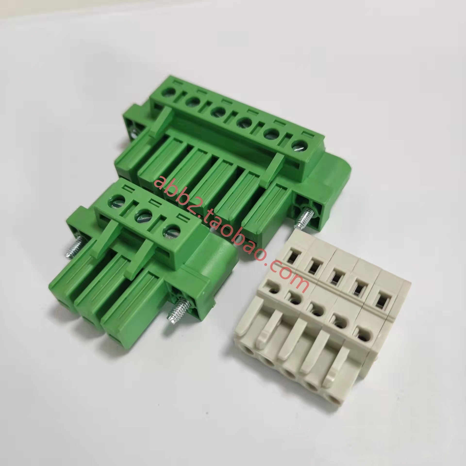 三菱伺服驱动器MR-J3-350B接线端子大电流插头 3p绿色6p绿色