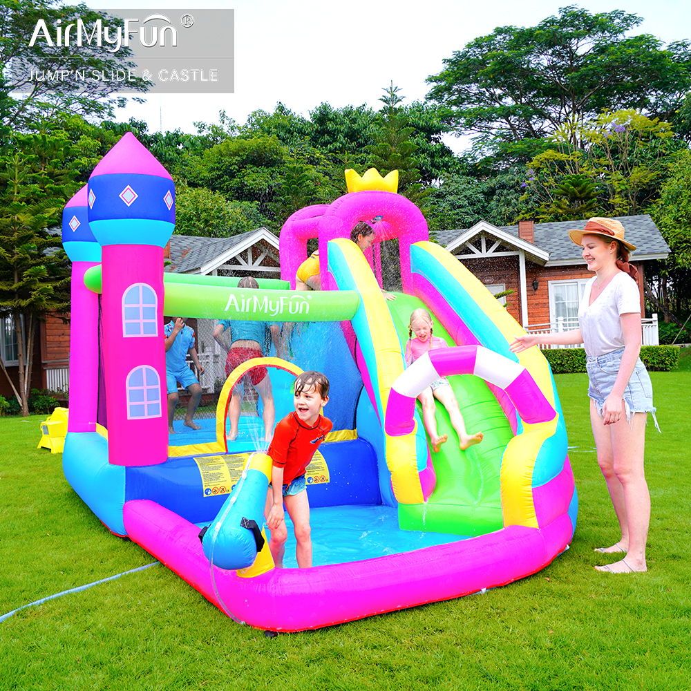 AirMyFun公主充气城堡家用小型室内外宝宝蹦床儿童滑梯幼儿园跳床
