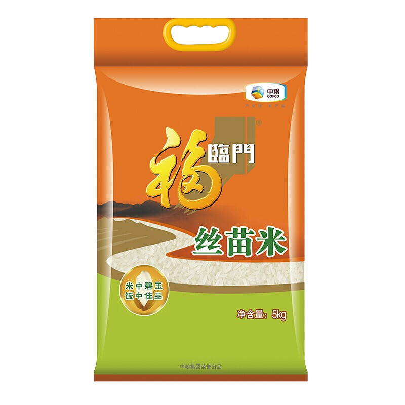福临门丝苗米家用食用大米5kg/袋 原味【qyg】